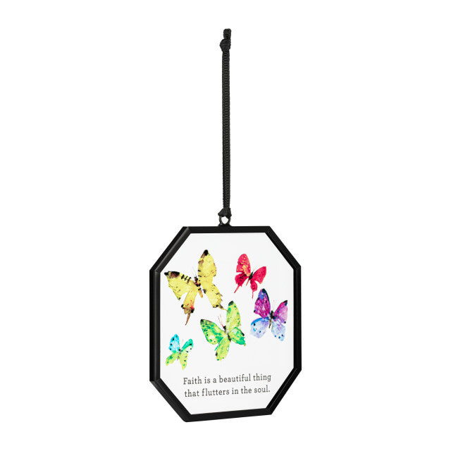 Suncatcher Faith is Beautiful with Butterflies