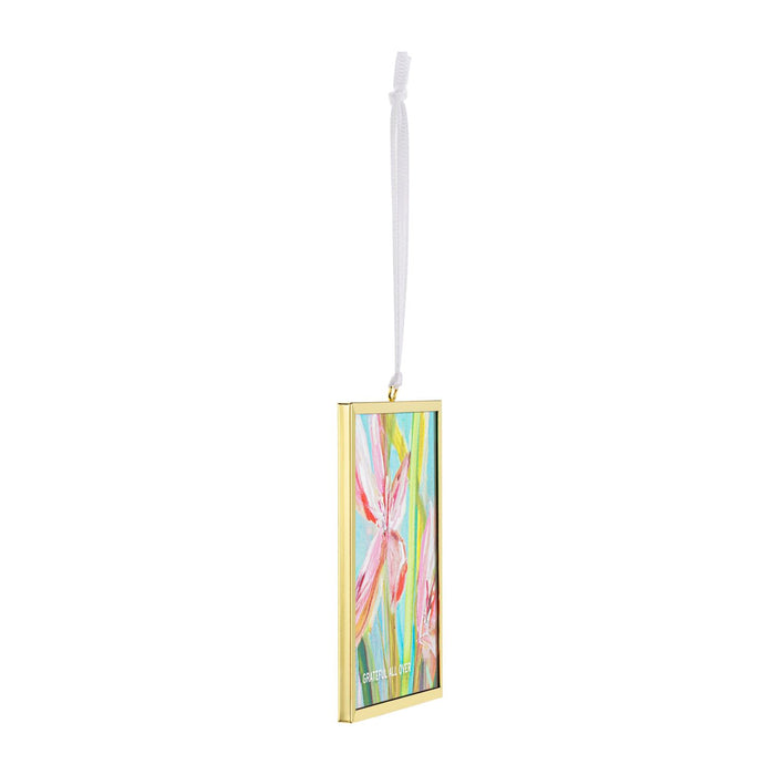 Grateful All Over Floral  Butterfly Suncatcher
