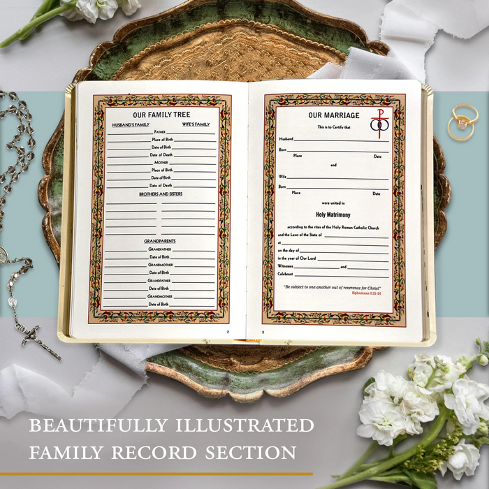 BIBLE: NEW CATHOLIC - ST. JOSEPH - WHITE MARRIAGE BIBLE