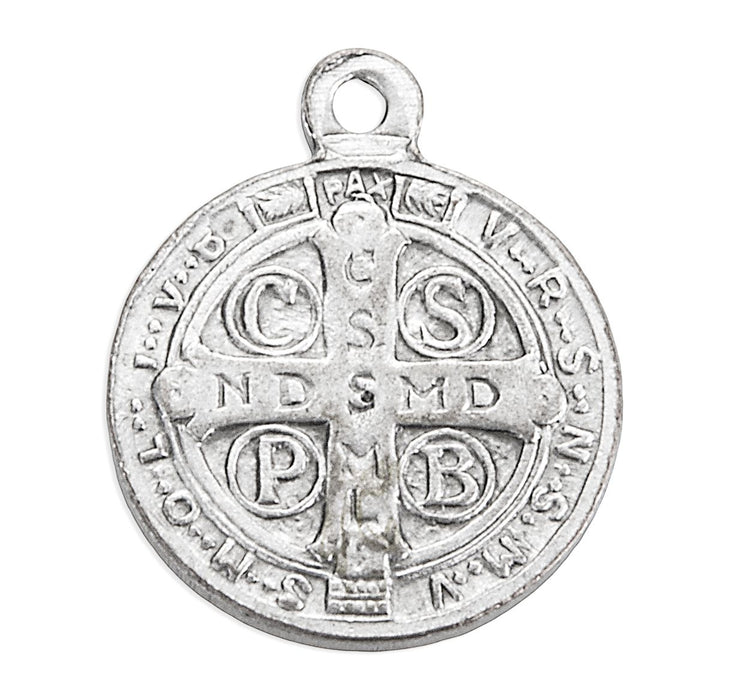 St. Benedict Jubilee 0.75" Medal in Antiqued Silver Finish