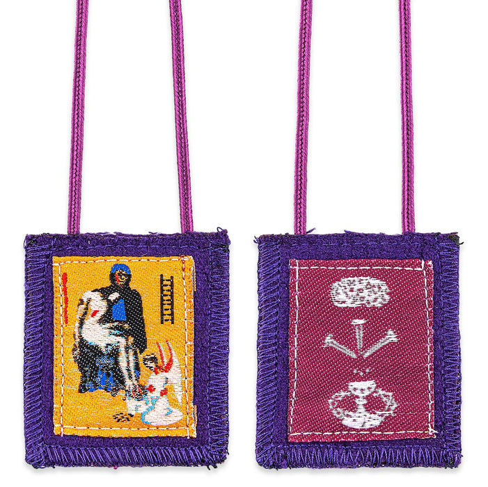 Purple Scapular Benediction and Protection Wool