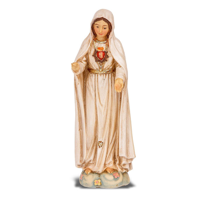 Immaculate Heart of Mary of Fatima 4" Hand Painted Patron & Protector