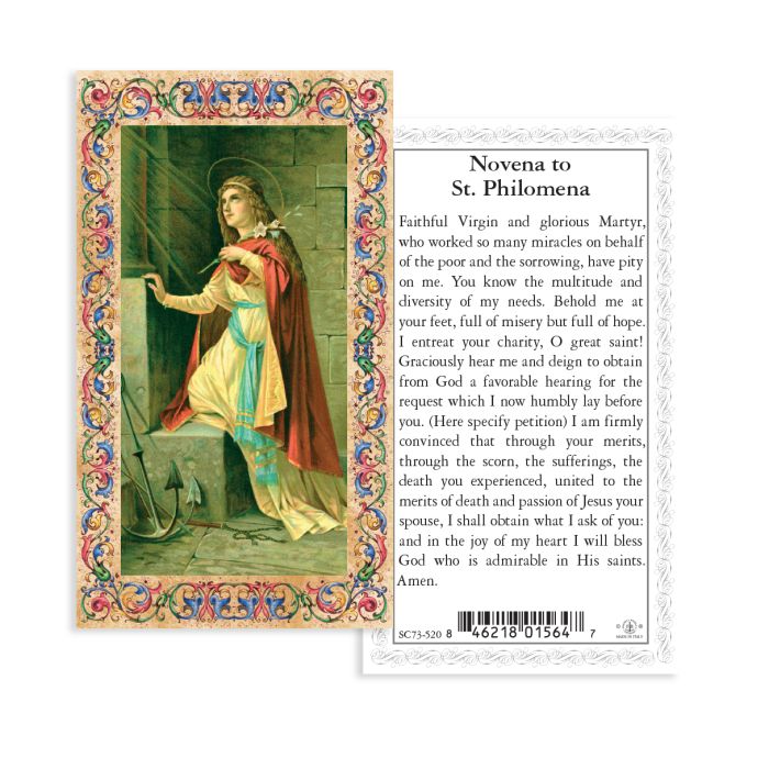 St Philomena 4" Hand Painted Patron & Protector