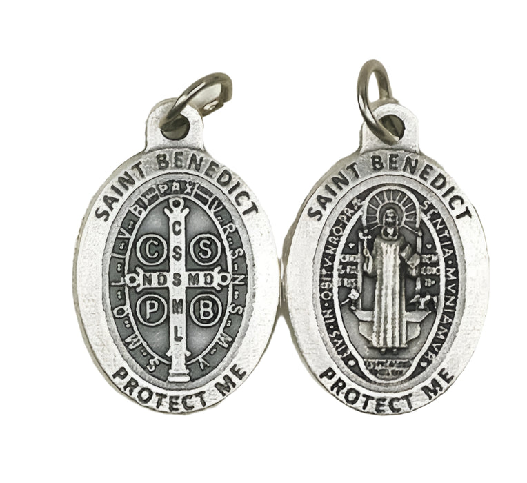 ST BENEDICT PROTECT ME  1" OVAL MEDAL