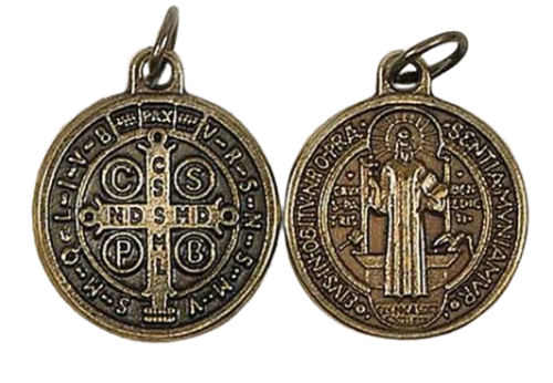 MEDAL - ST BENEDICT - .75" BRONZE