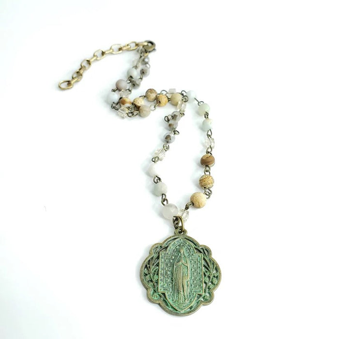 Pray For Us Mary Necklace