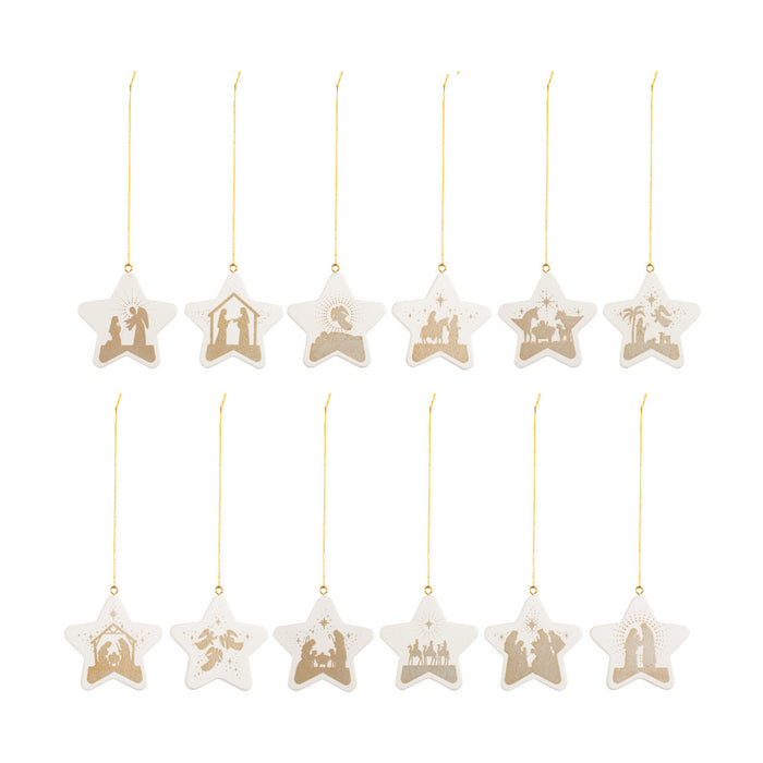 Ornaments Christmas Journey Story Stars Set of 12