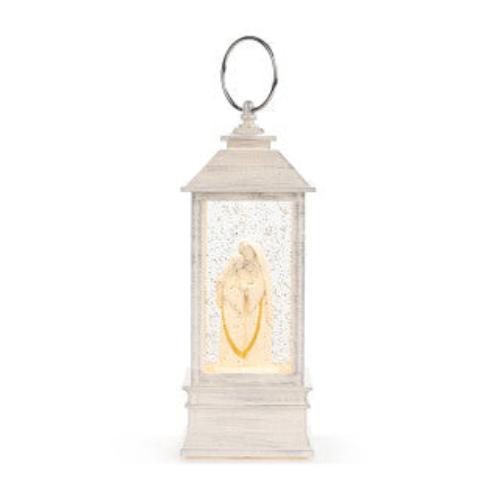 Lantern Holy Family Musical Snow Globe