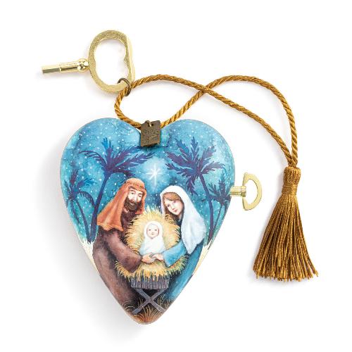 Nativity Scene Musical Art Heart