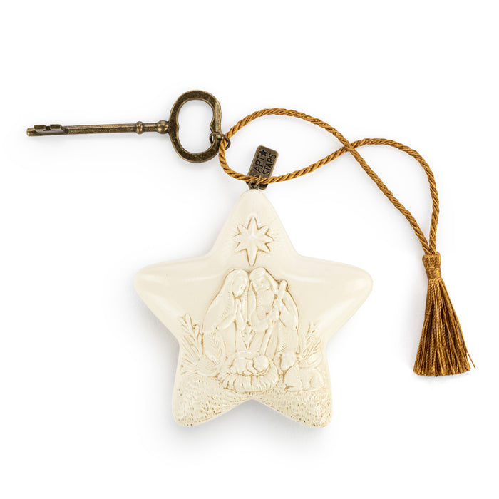 Christmas Nativity Star with Key Easel Stand