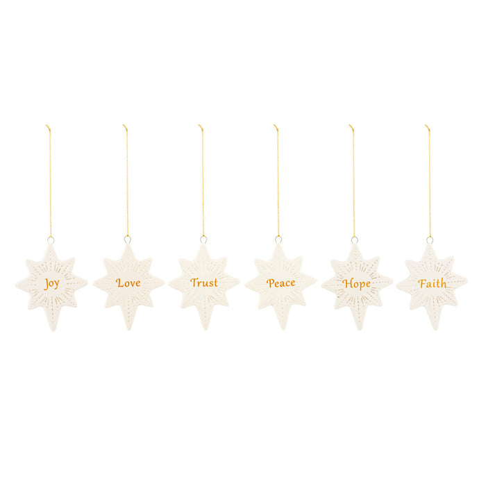 Star of Bethlehem Ornaments set of 6