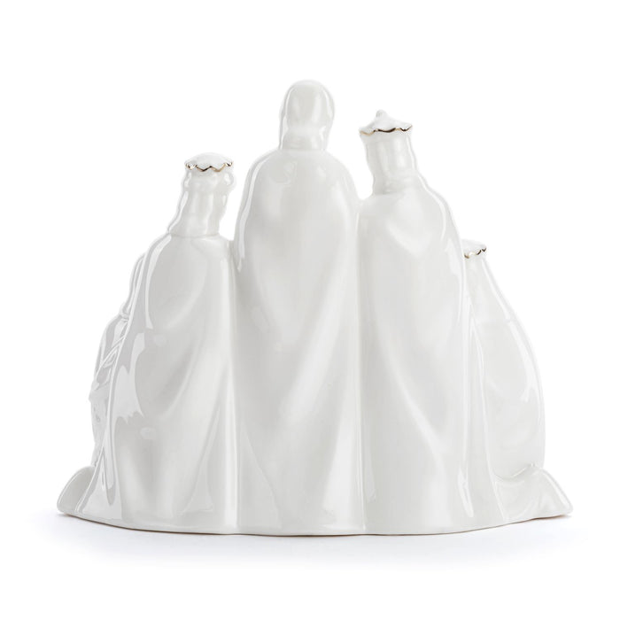 Ceramic LED Holy Nativity Figure 7x7in