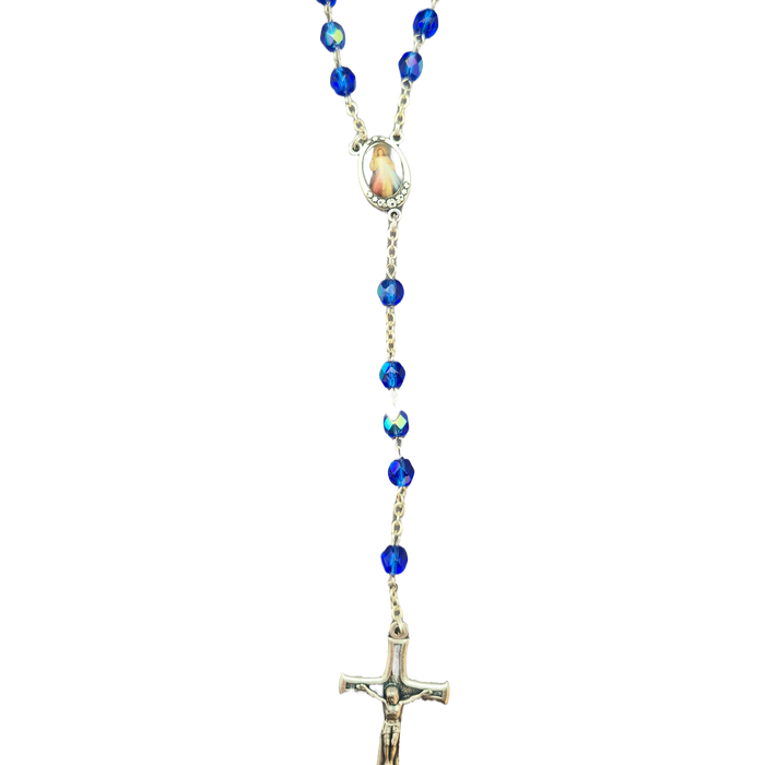 Rosary From Medjugorje Dark Blue Beads