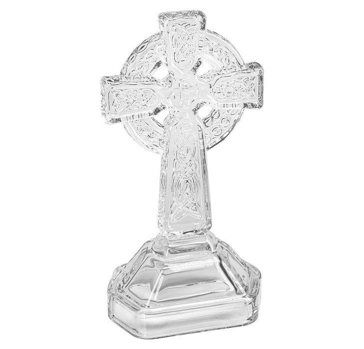 Celtic Standing Cross 6.75" Glass