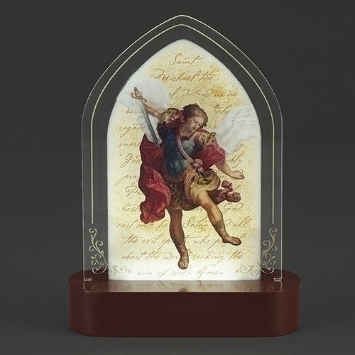 Light Up Plaque 8" St Michael