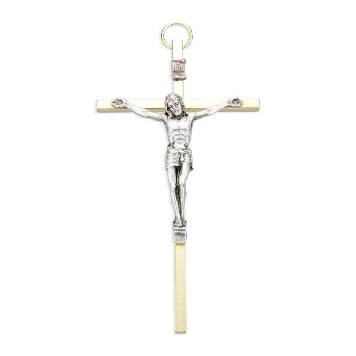 Crucifix Gold Tone 5" H