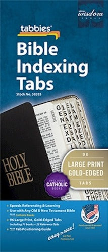 BIBLE TABS - LARGE PRINT - GOLD-EDGED