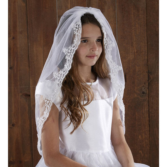 36" Lace Mantilla First Communion Veil