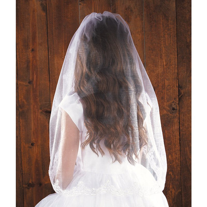 36" Lace Mantilla First Communion Veil