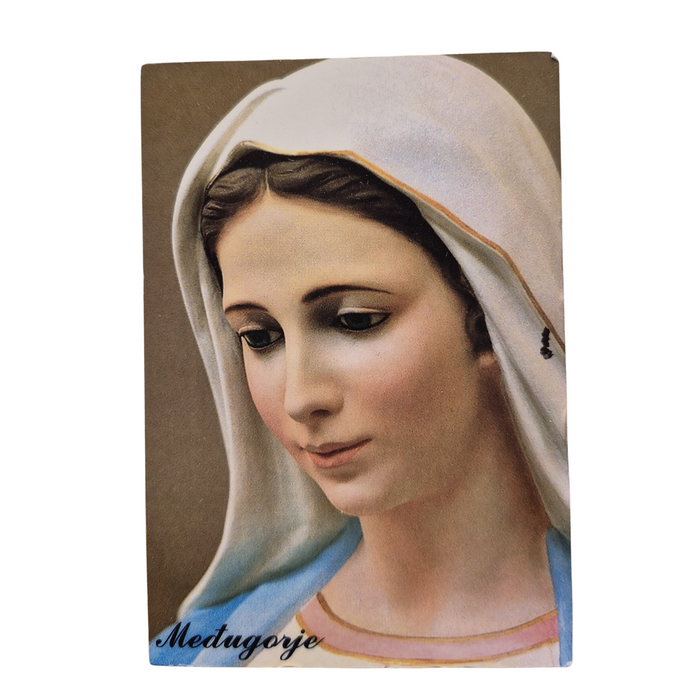 Plaque of Our Lady of Medjugorje 4" x 2.75"