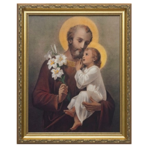 Young Saint Joseph 8" x 10" in Gold Frame