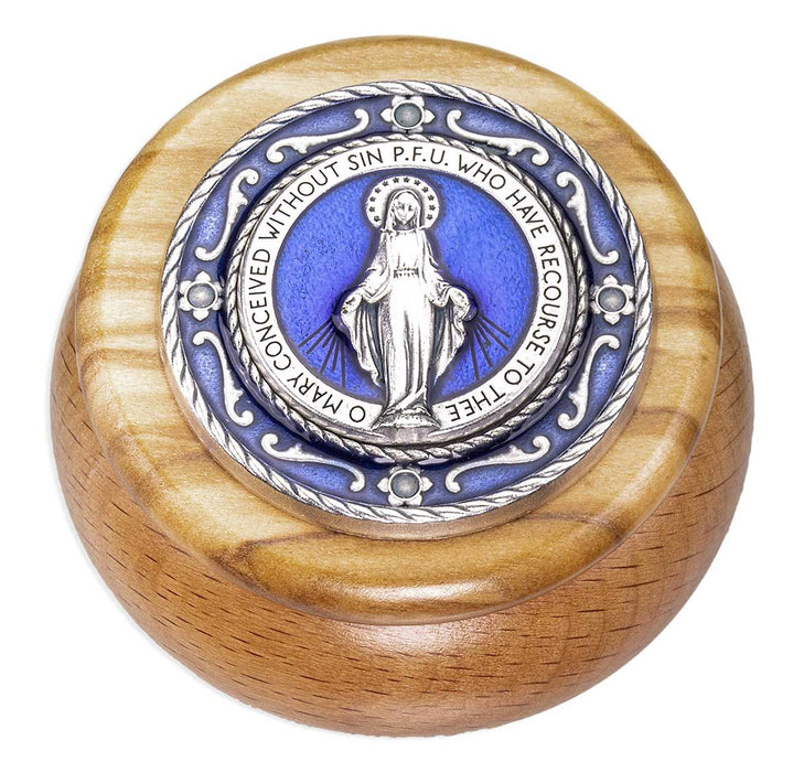 Keepsake Box Wood with Our Lady of Grace