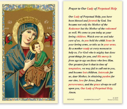 Holy Card - Our Lady of Perpetual Help