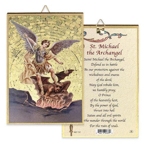 St Michael 4 X 6 Gold Mosaic