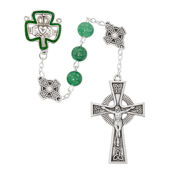 Irish Rosary Green Beads