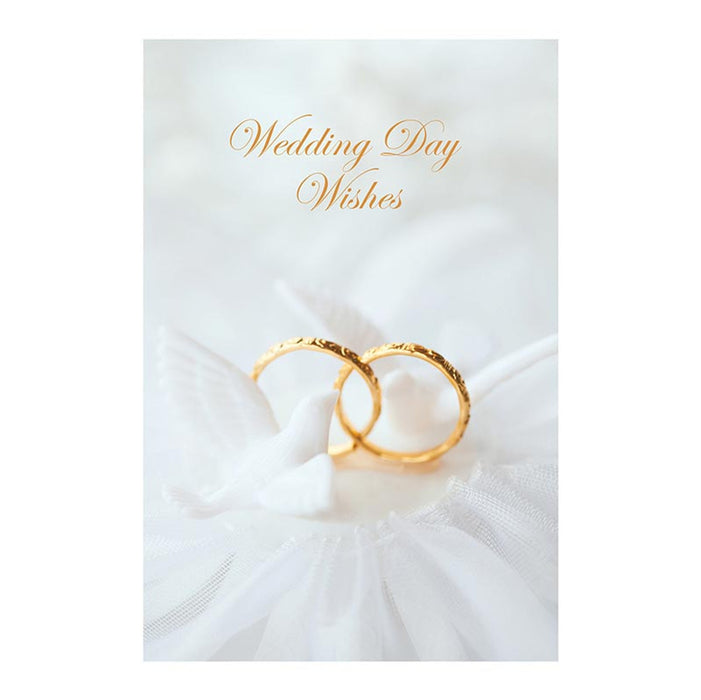 Wedding Card Rings and Dove