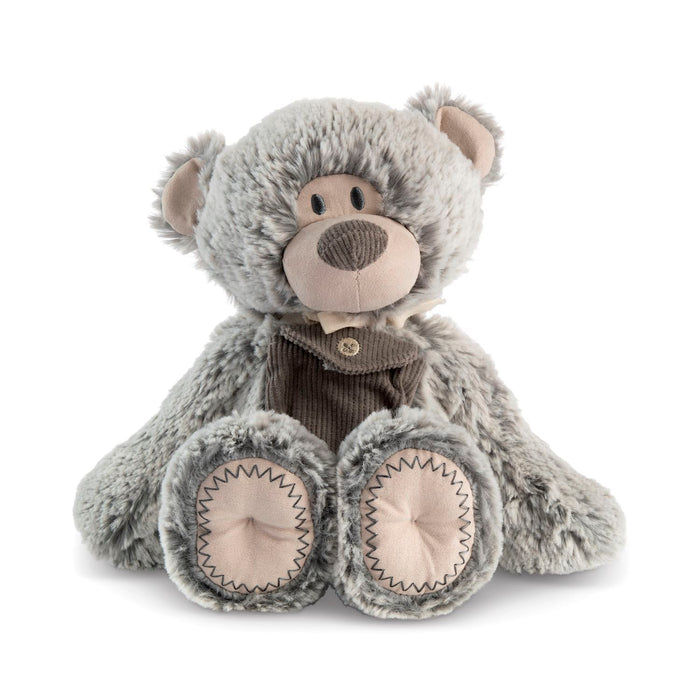 Gray Pocket Prayer Bear 11"