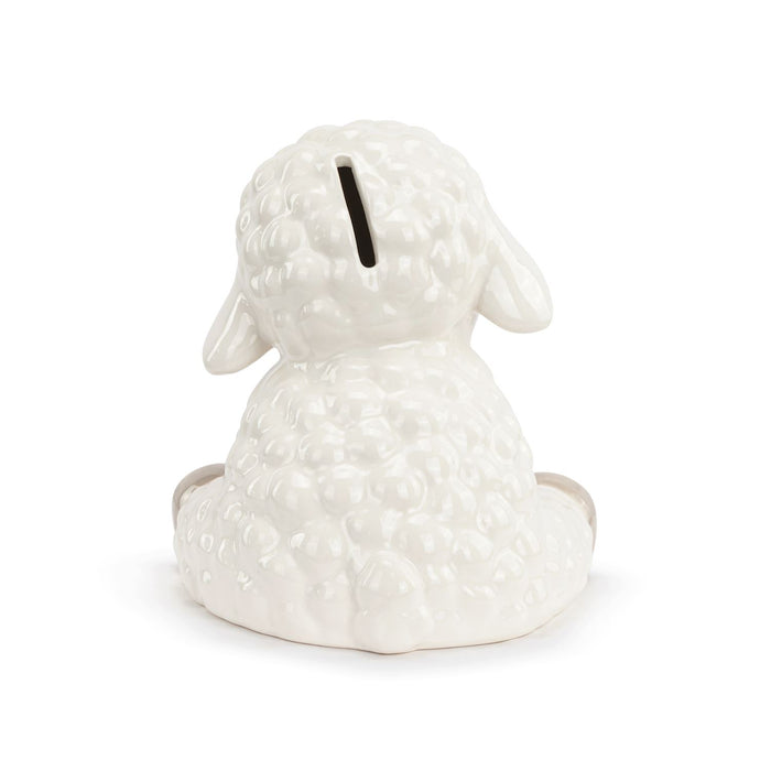 Ceramic Lamb Bank 6x6.5x6in