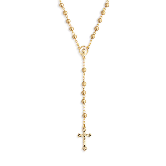 Gold Rosary and Pouch Set