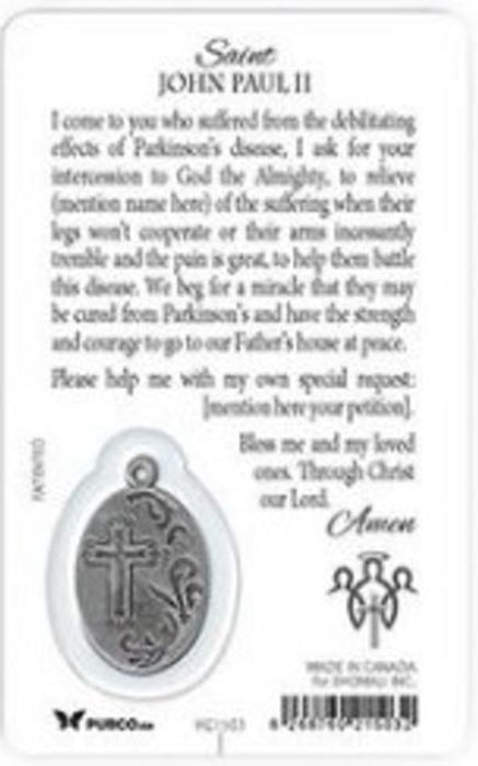 ST JOHN PAUL II - PARKINSON'S - PATRON SAINT SERIES