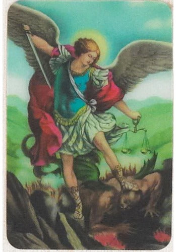 ST MICHAEL 3D CARD