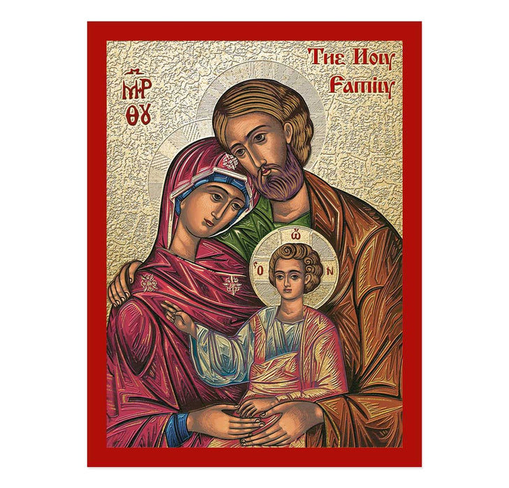 Orthodox Icon Holy Family 7.5" x 10"