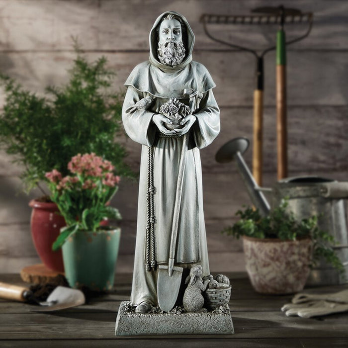 Garden Statue St Fiacre 24"