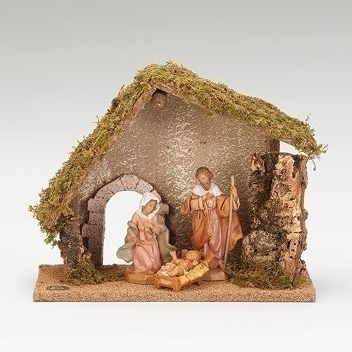 Nativity 3 Piece Set with Italian Style Stable by Fontanini