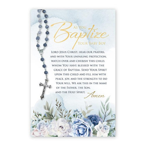 Baptism Card As You Baptize Your Baby Boy