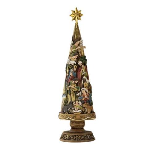 CHRISTMAS TREE FIGURE - NATIVITY - 20.75" HIGH