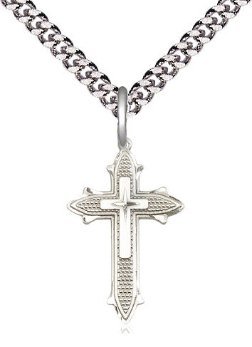 Cross in Cross Sterling Silver on 18" Chain