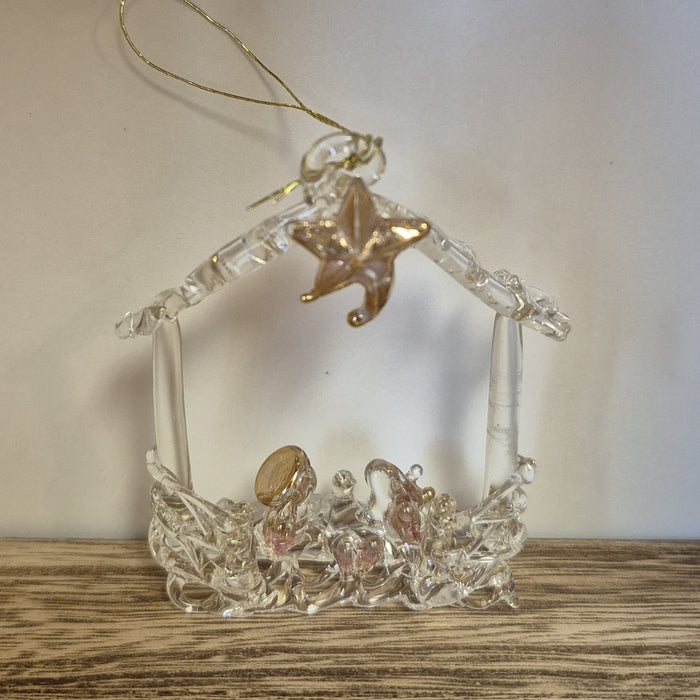 Ornament Glass Nativity