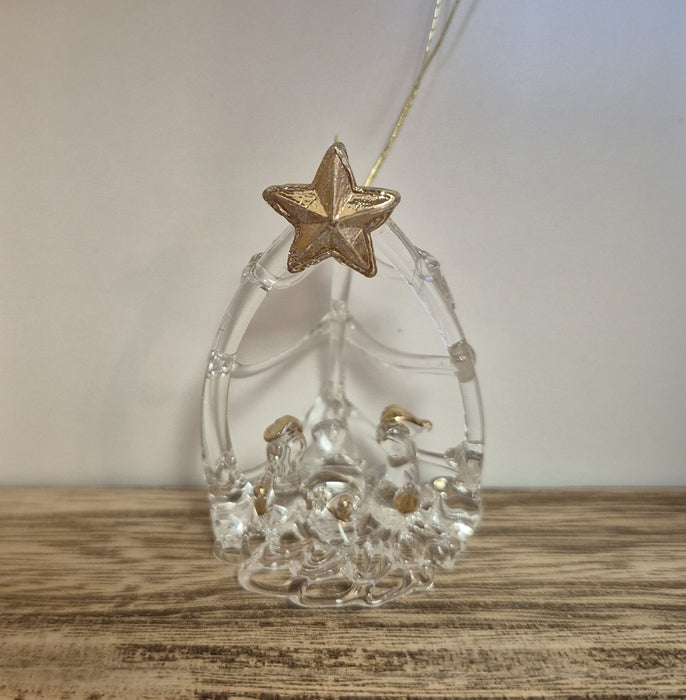 Ornament Glass Nativity