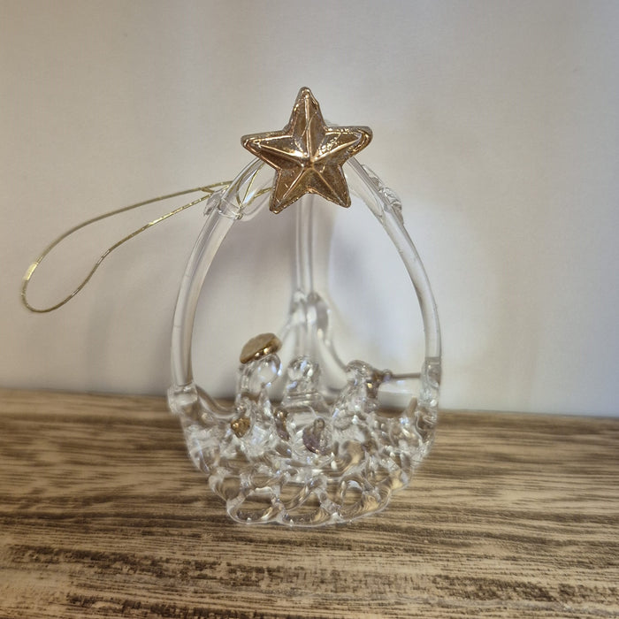 Ornament Glass Nativity