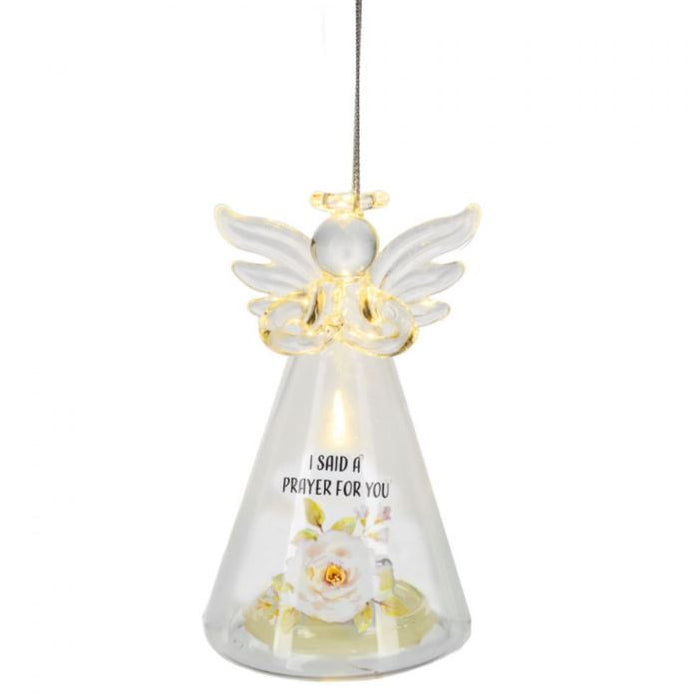 Light Up Angel Figure "I Said  A Prayer"