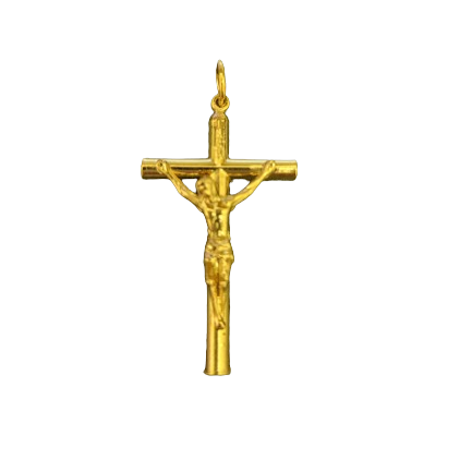 CRUCIFIX 1.5" GOLD PLATED PLAIN