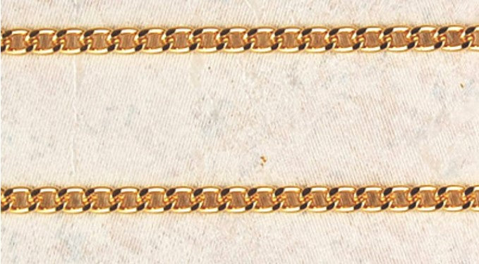 CHAIN 24" GOLD OVER BRASS