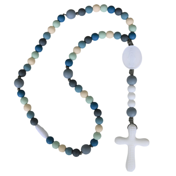 Baby Rosary Assis Blue Silicone