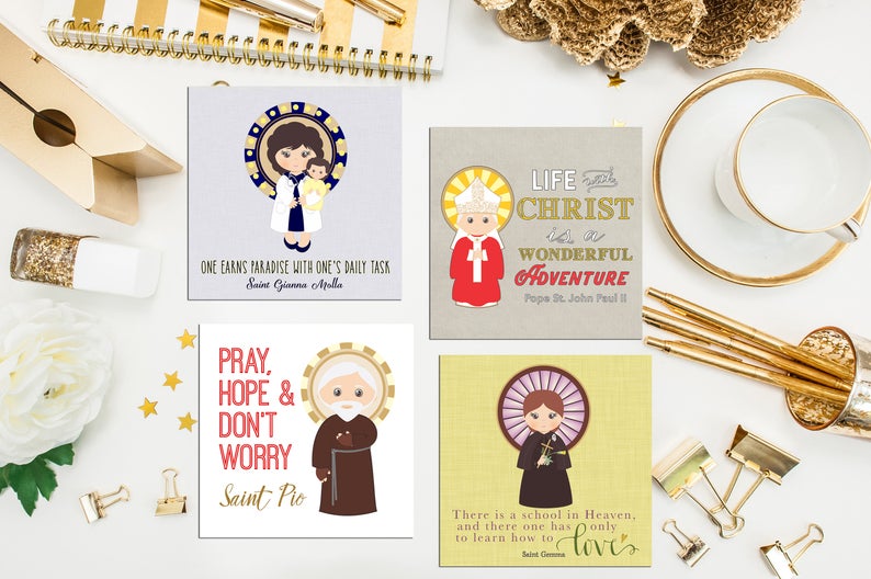 Saint Stickers Set #1 (Set of 12)