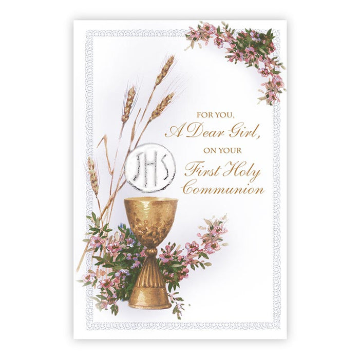 First Communion Card For A Dear Girl